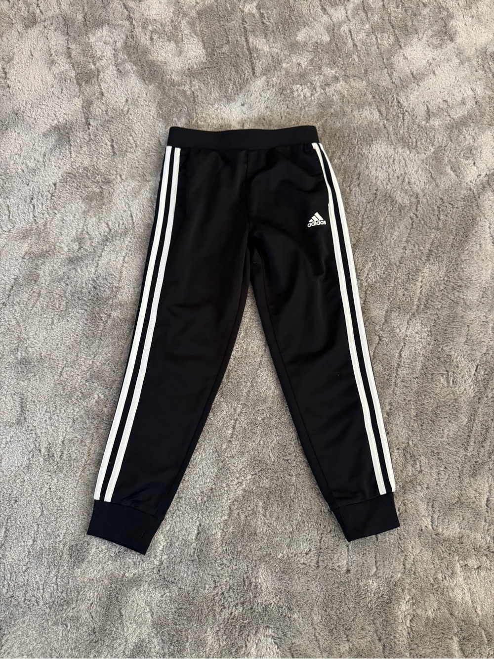 Adidas Black & White Stripe Track Pants